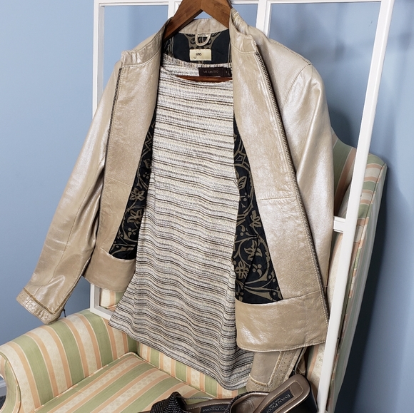 The Limited glitter stripe crew short contrast sleeve top S ♡ - Picture 12 of 13